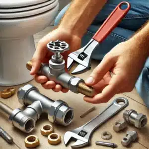 remplacement robinet d'arrêt WC