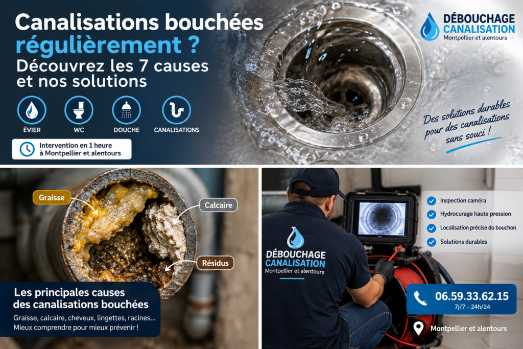 canalisations bouchées